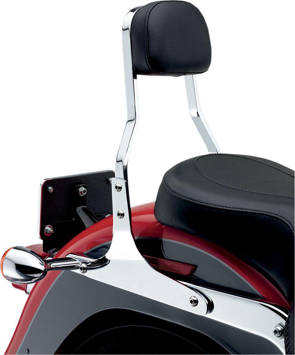 Cobra Square Sissy Bar For Harley Davidson FLSTF 1450 2000-2006 - Chrome