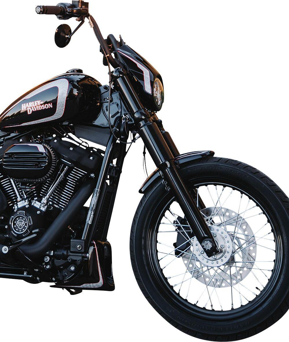 Cult Werk Spoiler Bobber For Harley Davidson FLDE 1750 2018-2020 Front - Black