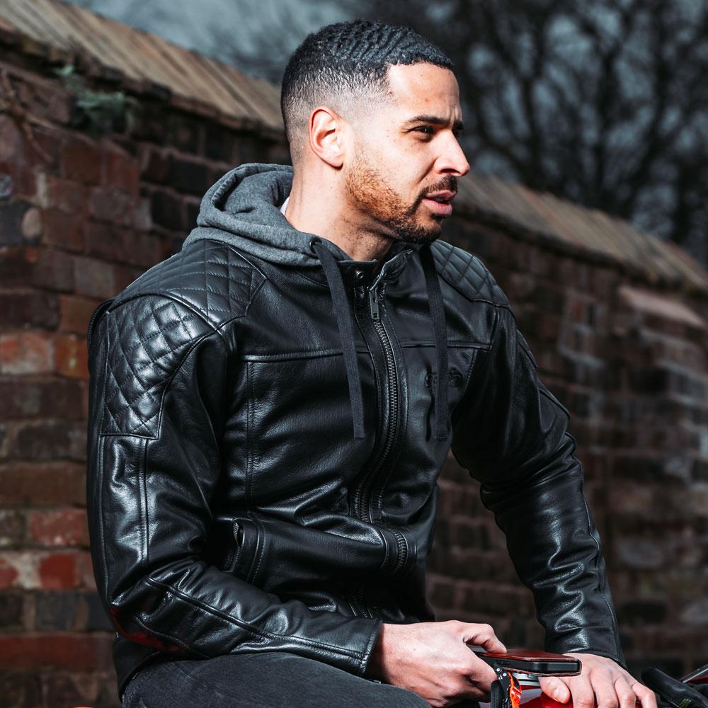 Spada Lambert CE Leather Jacket Black – Ghostbikes