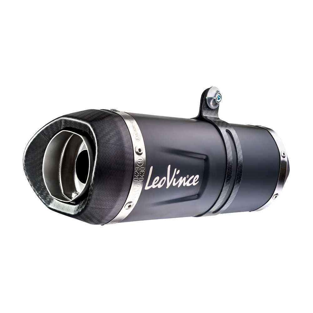 LeoVince LV One Evo Black Edition Full Exhaust System For Yamaha MT-07 2020-2024 - Ceramic Black