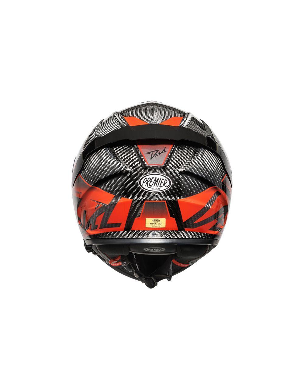 Premier Devil Carbon MN Helmet - Black/Red