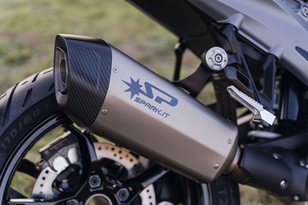 Spark FIGHTER EVO Silencer For BMW R 1300 GS ABS 2023-2026 Right Titanium Look