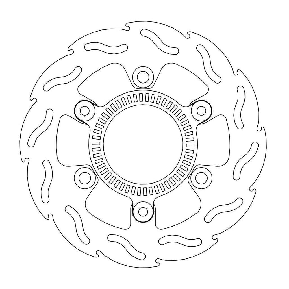 Moto Master Flame Series Rear Brake Disc For Kawasaki EX300 2013-2016