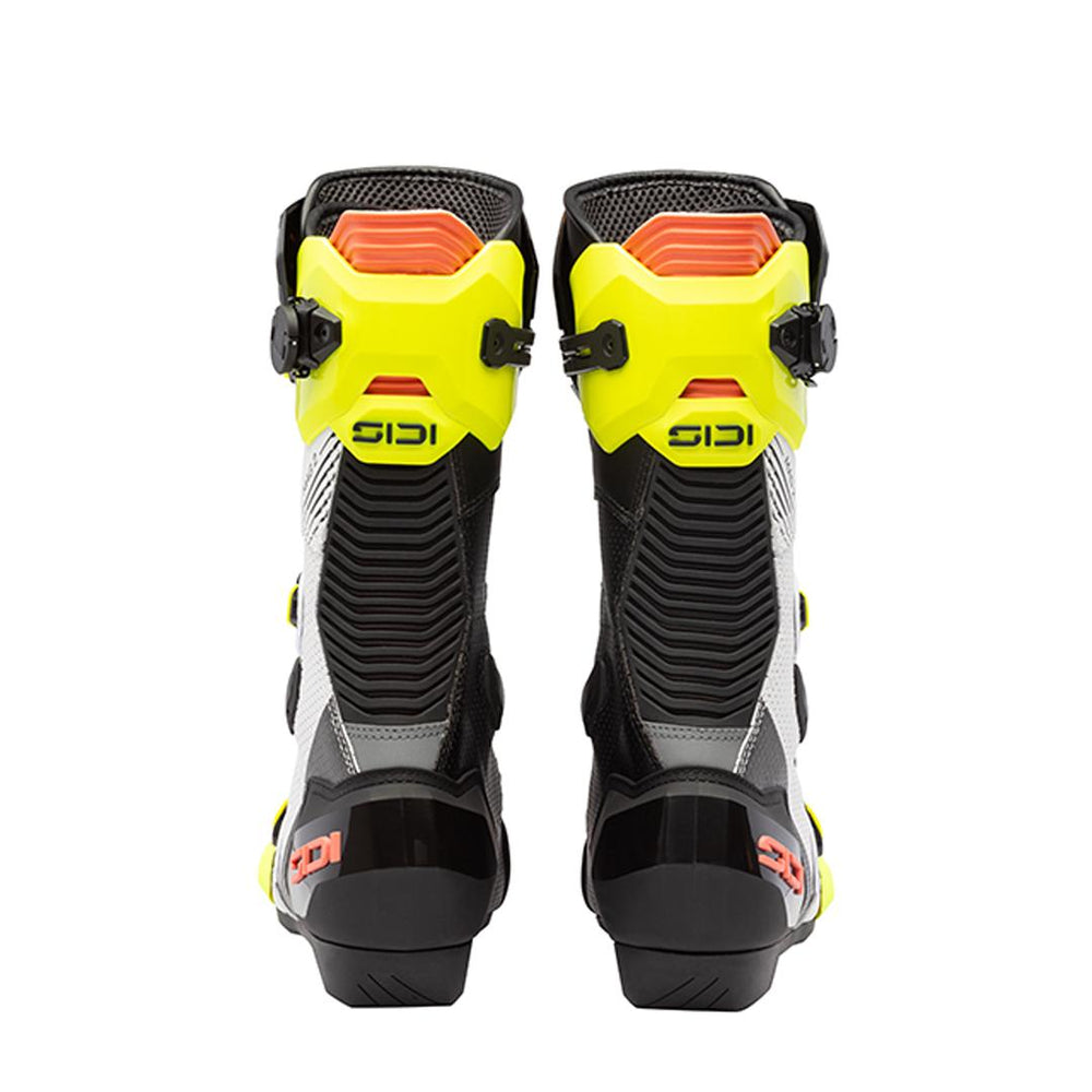 Sidi Mag 2 Air Motorcycle Boots - Fluro Yellow/Fluro Coral