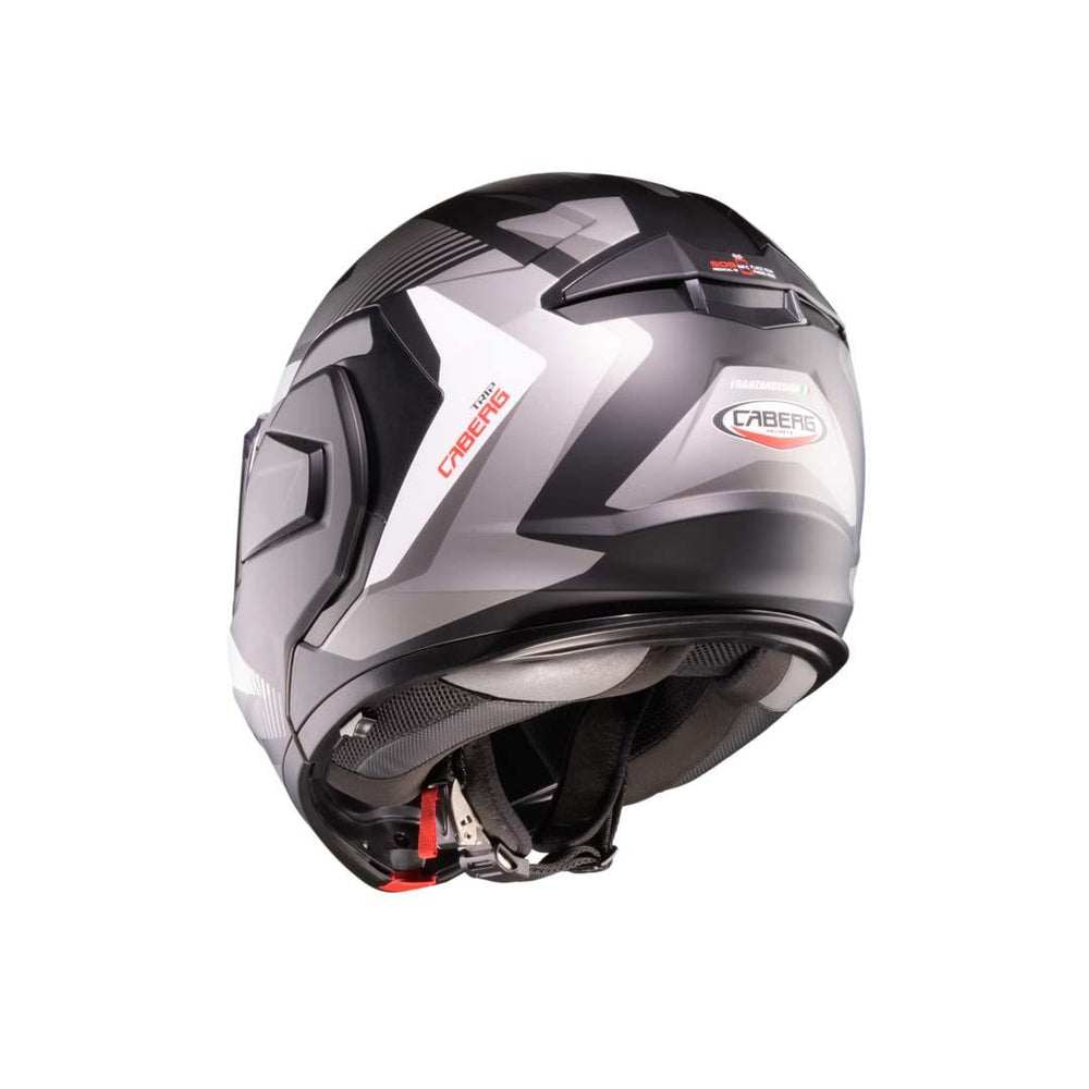 Caberg Trip Lunar Flip Front Motorcycle Helmet - Matt Black/Grey/White/Anthracite