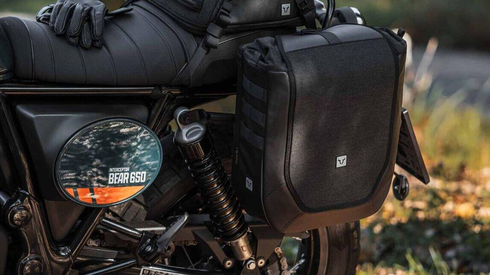 SW Motech V-LOC Legend Gear Side Pannier Bag (16 Litres) For Royal Enfield Bear 650 ABS 2025 - Black