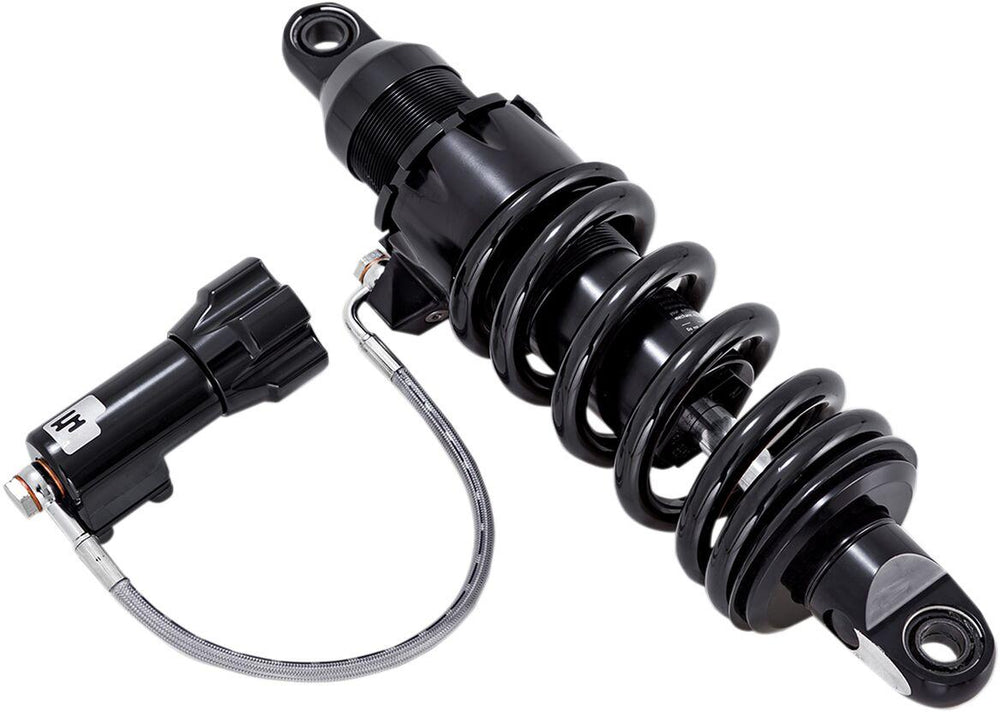 Progressive Suspension 465 Series Shock With Remote Adjustable Preload For Harley Davidson FLDE 1750 ABS 2018-2020 343.00 mm (13.50") - Black