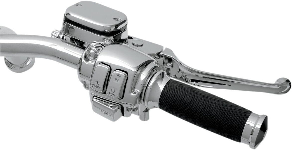 Drag Specialties Handlebar Control Kit with Mechanical Clutch For Harley Davidson FLHR 1340 1996-1998 - Chrome
