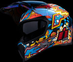 Icon Unisex Airflite Flyboy Helmet - Blue