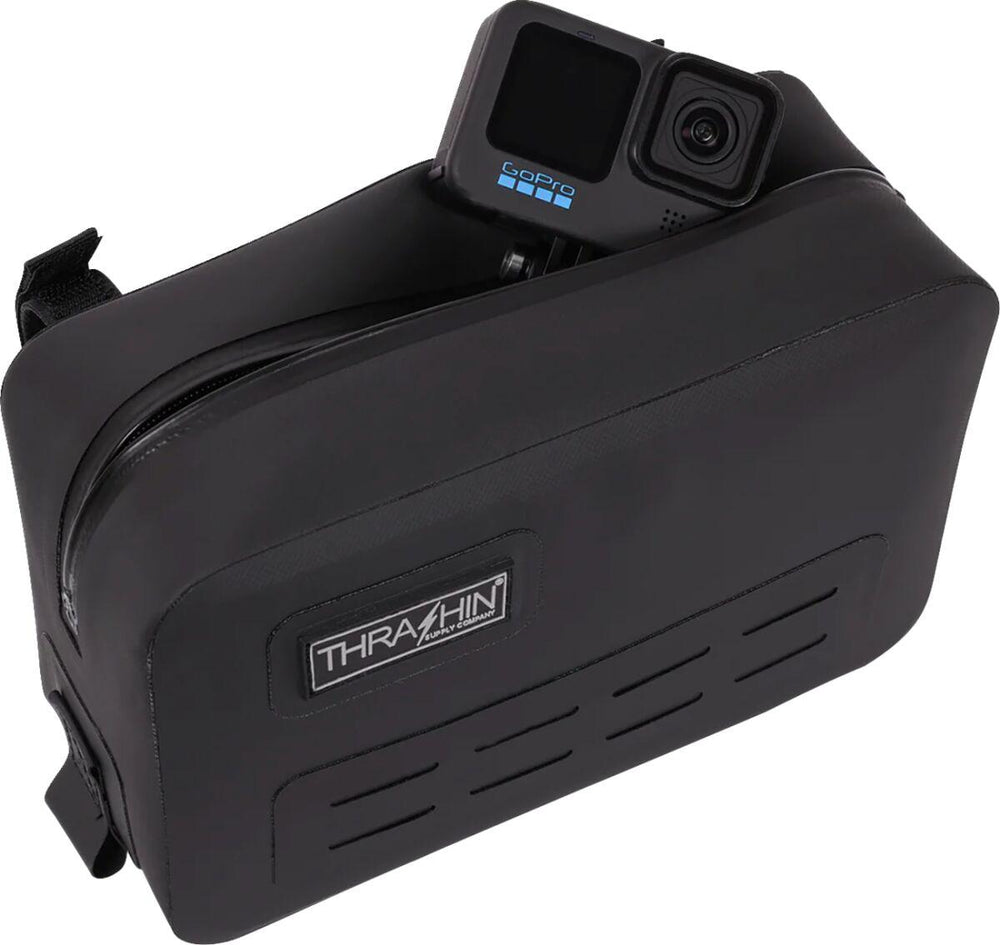 Thrashin Supply Co Handlebar Bag Black - 12.5cm (5") x 17.5cm (7") x 8.26cm (3-1/4")