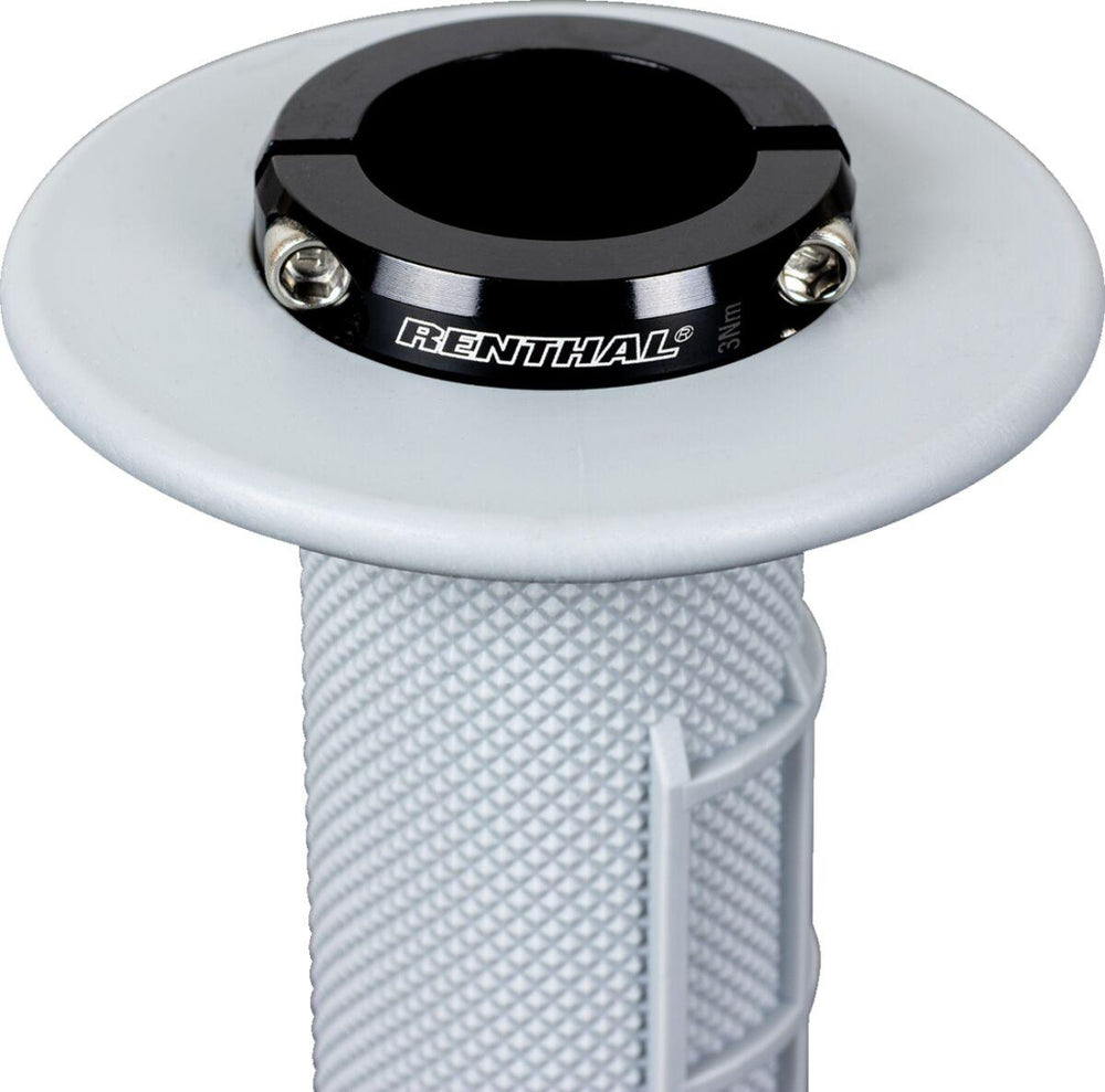 Renthal MX Original Lock-On Diamond Knurled Grips For Honda CRF250R 2023-2024 - White