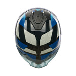 Spada Blade Sabre Full Face Motorcycle Helmet - Blue/Black/Grey