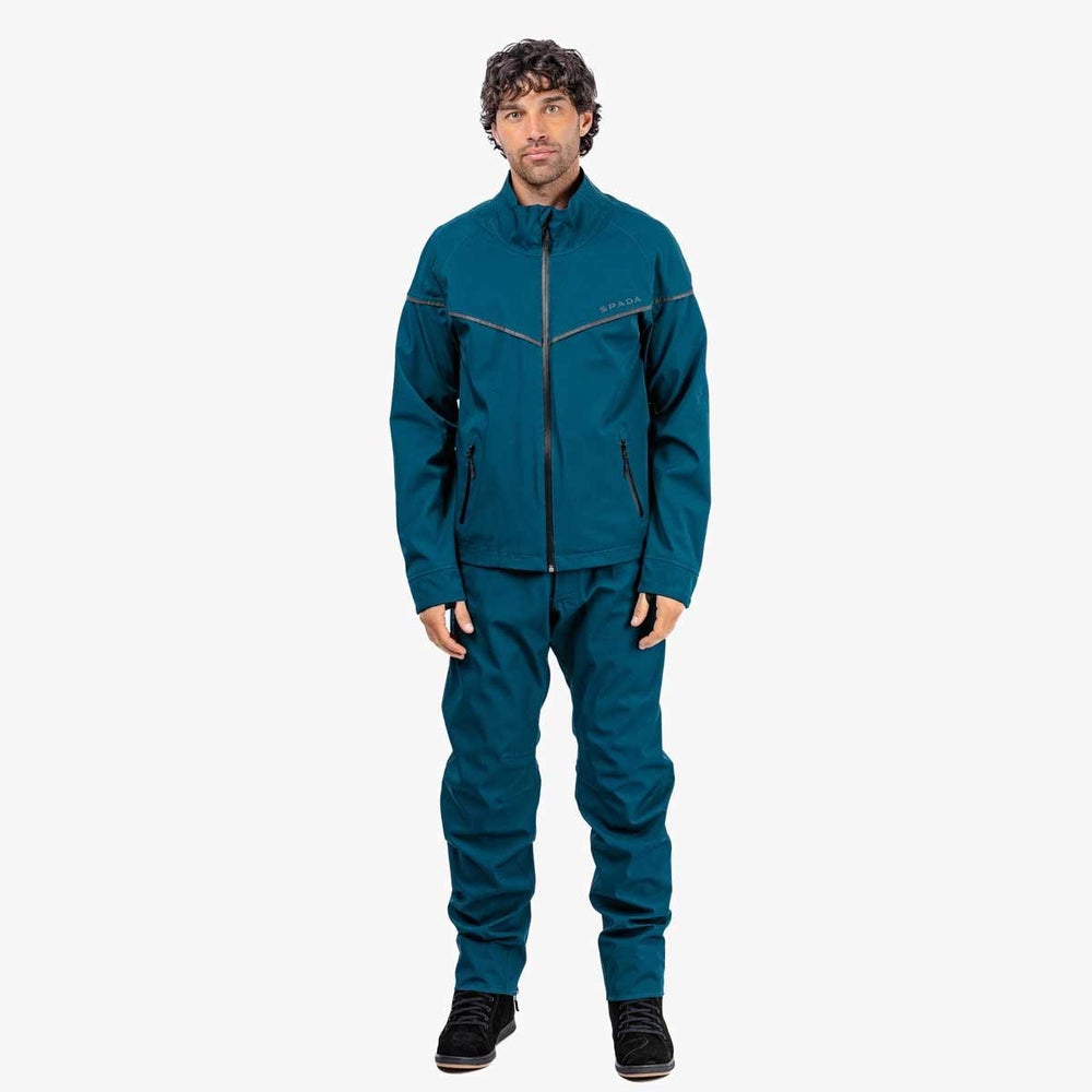 Spada Dash Men's Motorcycle Jacket - Coral Blue