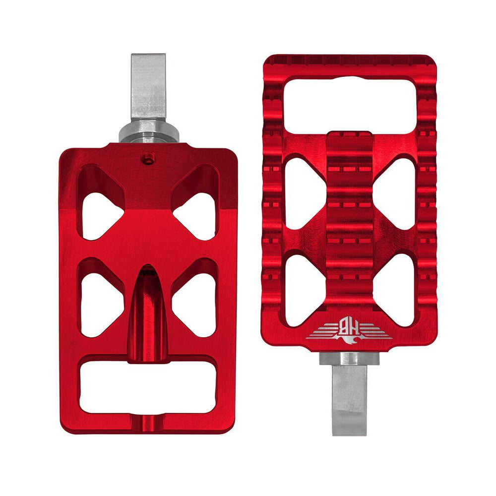 Heinz Bikes Foot Pegs For Harley Davidson FLDE1750 2018-2020 Rear - Red