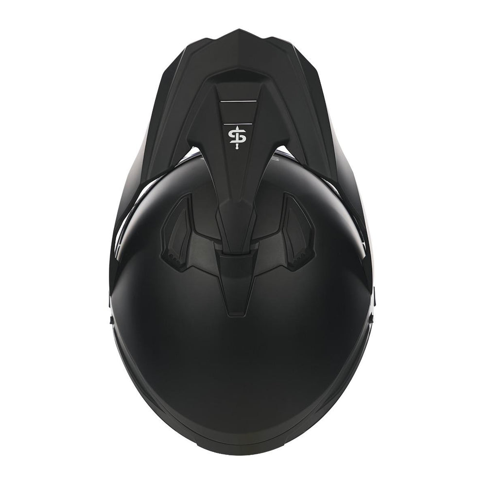 Spada Nitride Adventure Motorcycle Helmet - Matt Black