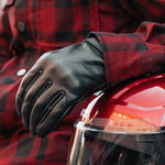 Spada Clutch Leather Motorcycle Gloves - Black