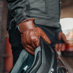 Spada Clutch Winter Waterproof Motorcycle Gloves - Cognac Brown