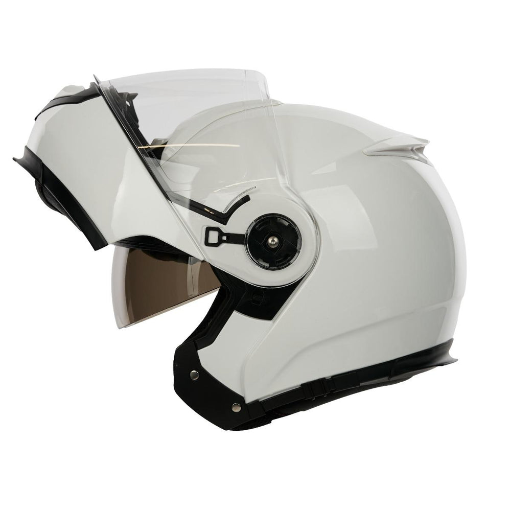 Spada Bastion Flip Front Motorcycle Helmet - White