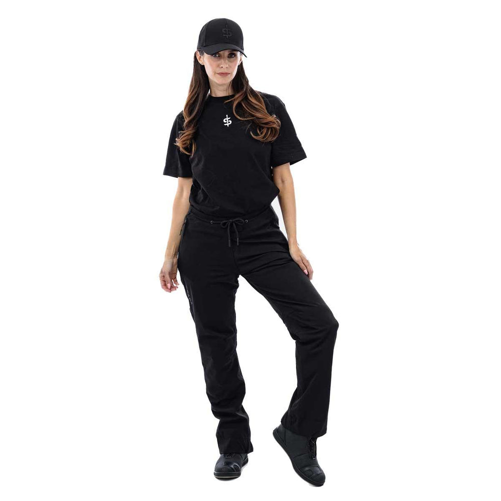 Spada Dash Ladies Motorcycle Trousers - Short Leg - Stealth Black