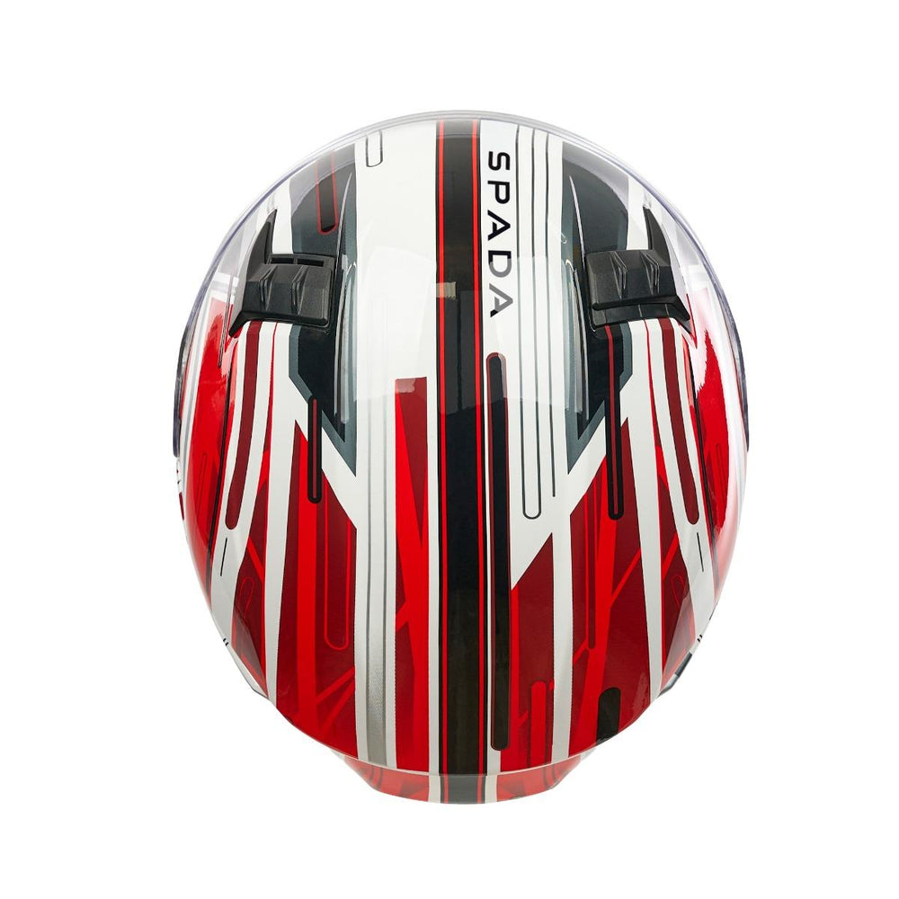 Spada Raiden 3 Cyclone Full Face Motorcycle Helmet - Red