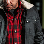 Spada Temper Trucker CE Jacket Black Tan