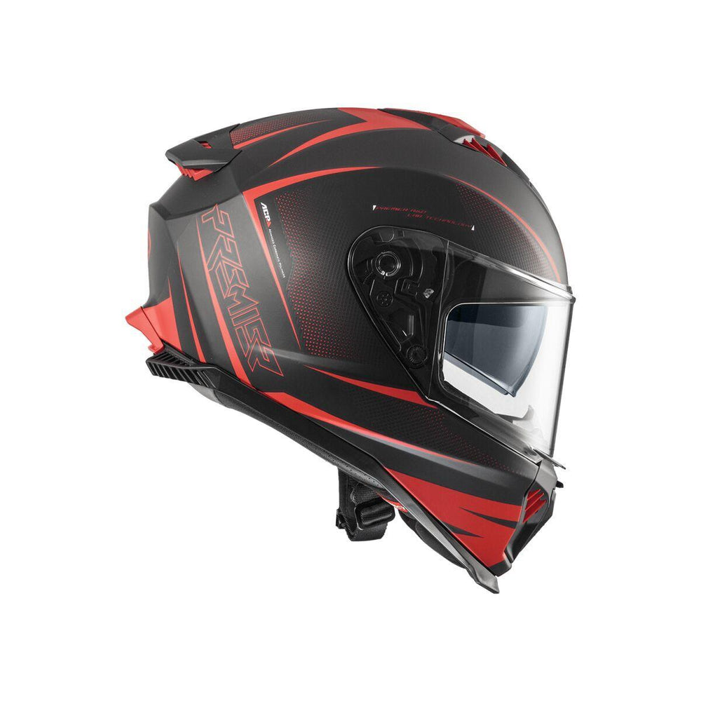 Premier Typhoon FR Helmet - Matte Black/Red