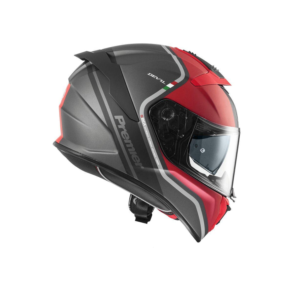 Premier Devil PH Helmet - Gloss/Grey/Red