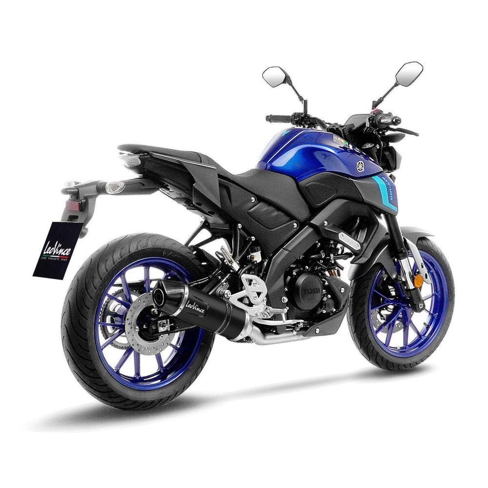 LeoVince LV One Evo Black Edition Full Exhaust System For Yamaha MT-125 ABS 2021-2026 - Ceramic Black