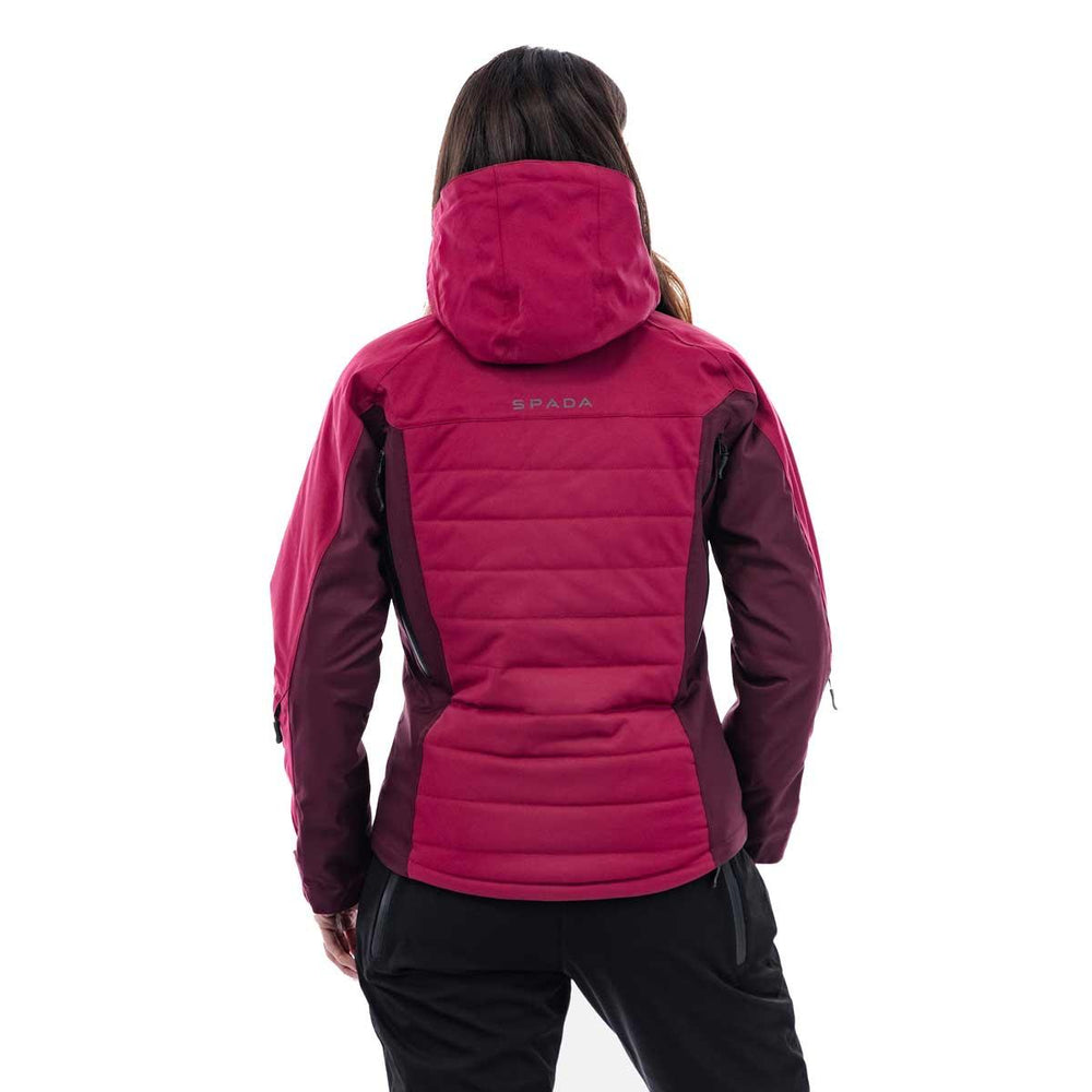 Spada Bella Waterproof Ladies Quilted Jacket - Port Red