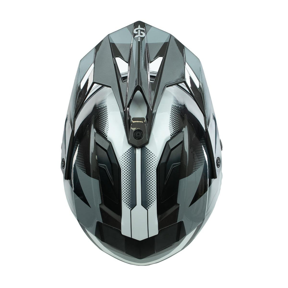 Spada Trailhawk Raptor Adventure Motorcycle Helmet - Black/Grey