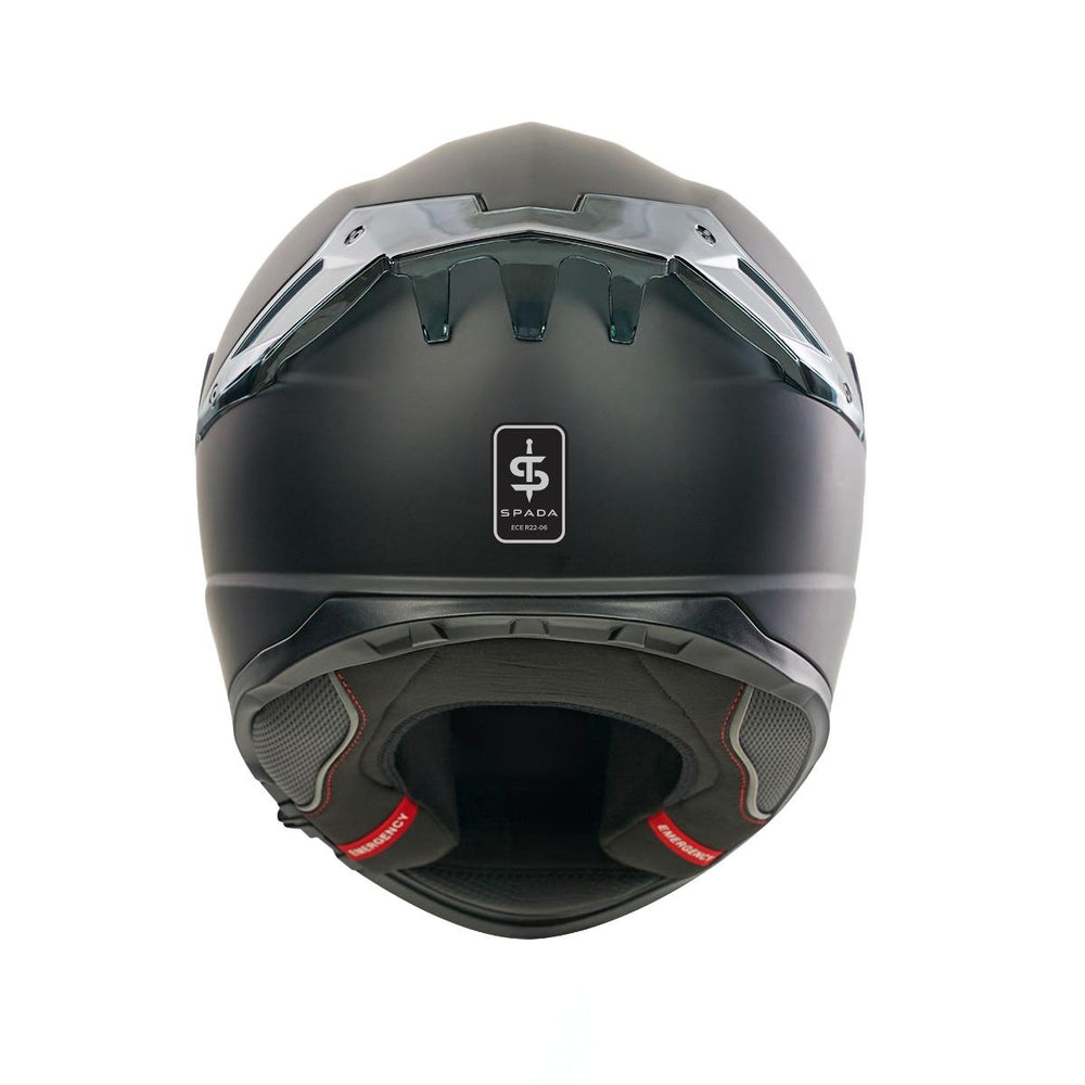 Spada Blade Full Face Motorcycle Helmet - Matt Black