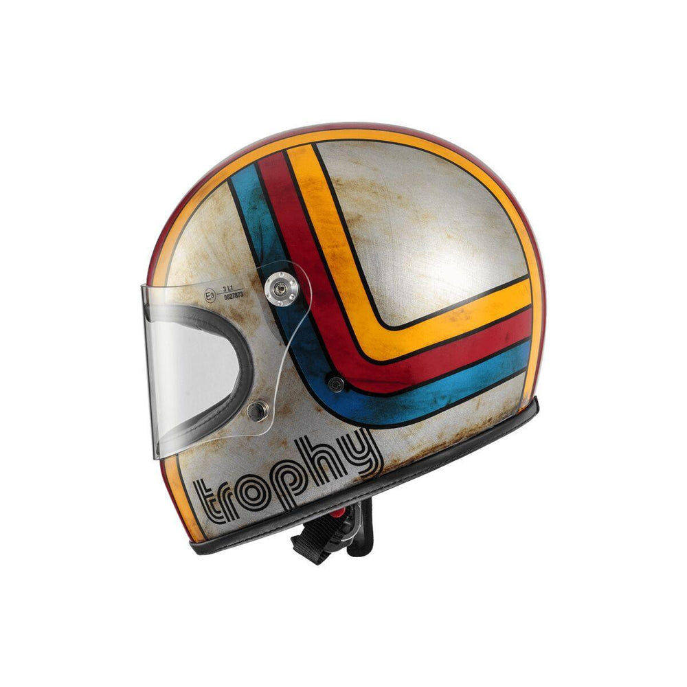 Premier Trophy Platinum Edition Helmet - Blue/Grey/Red/Yellow