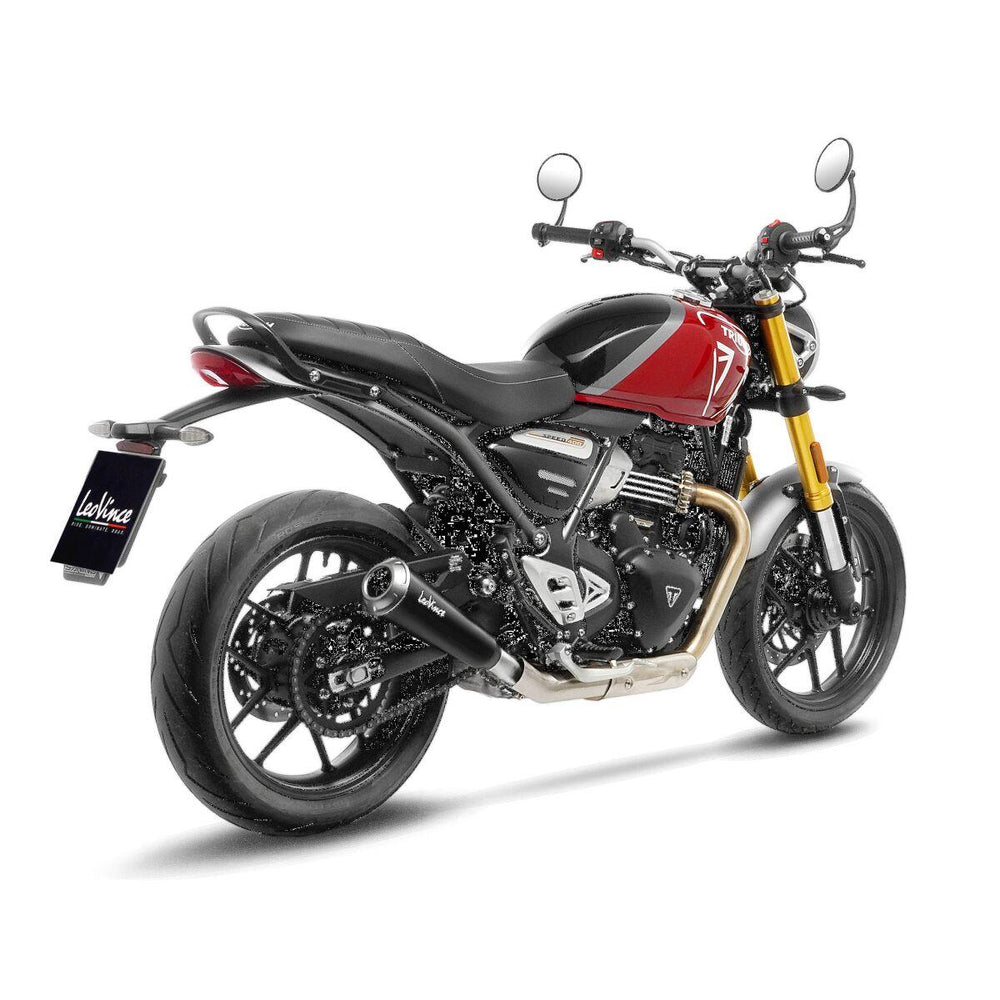 LeoVince GP One Silencer For Triumph Scrambler 400 X 2024-2026 ABS Right Matte Black