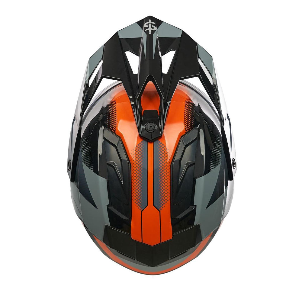 Spada Trailhawk Raptor Adventure Motorcycle Helmet - Orange