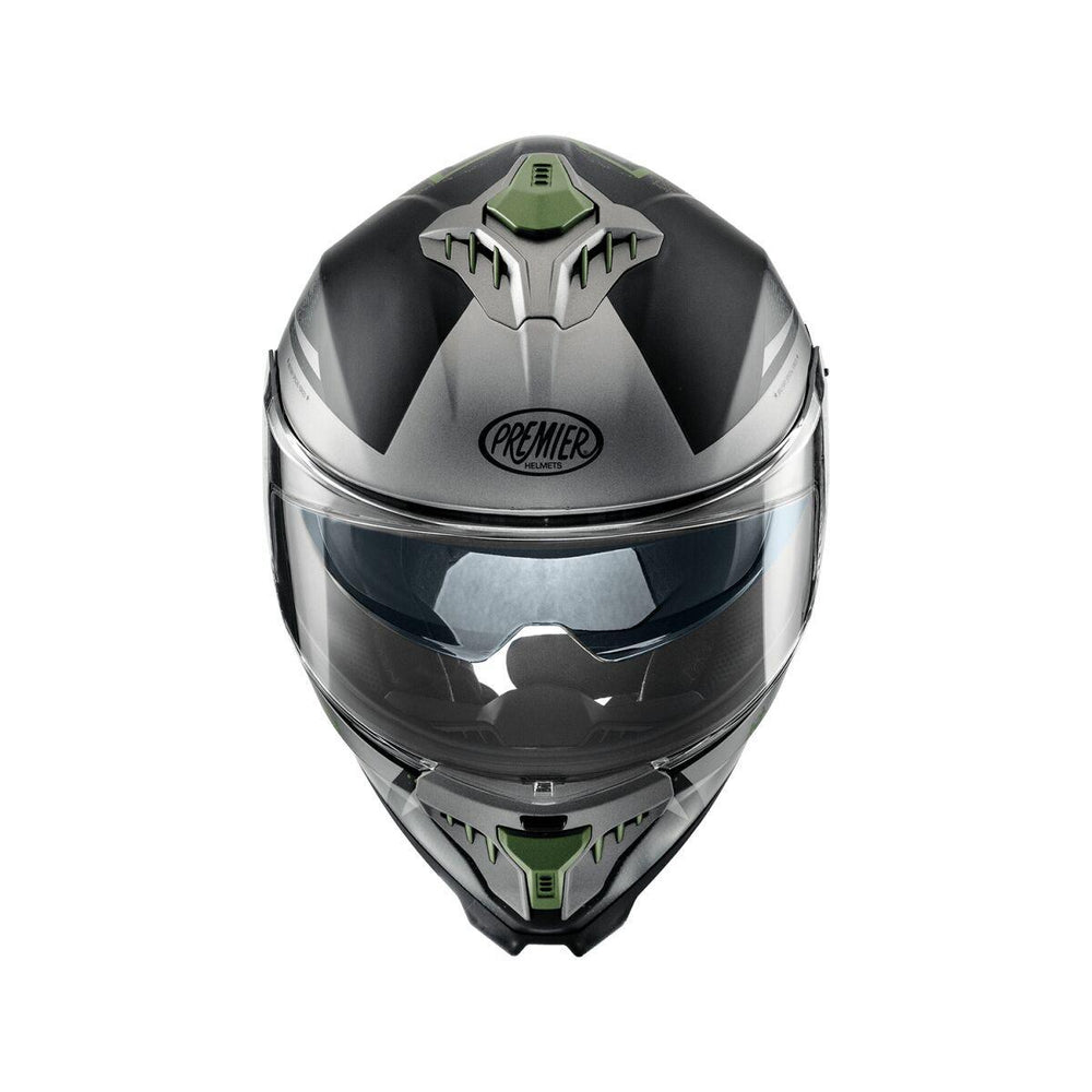 Premier Typhoon BA Helmet - Black/Dark Green/Grey