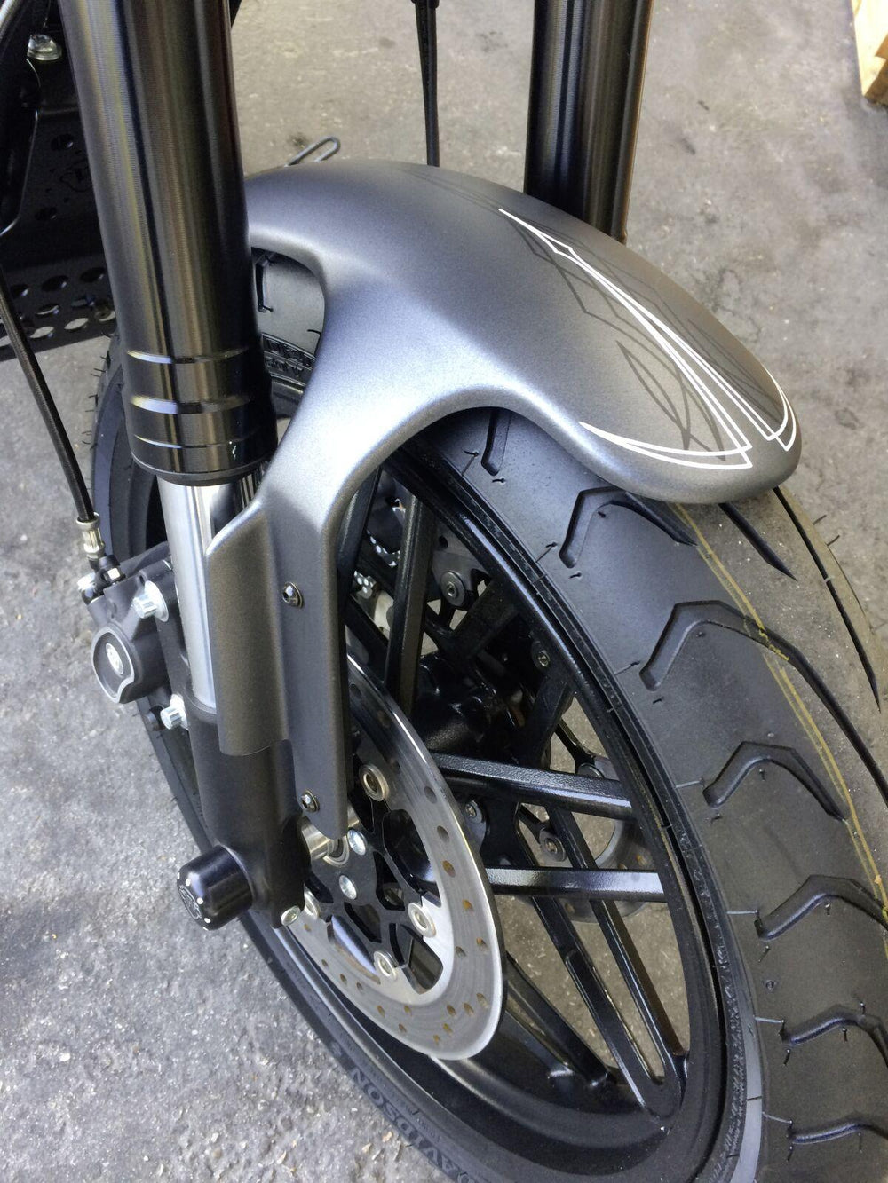 Cult Werk Front Fender Sportster For Harley Davidson XL 1200 CX 2016-2020 Front - Raw