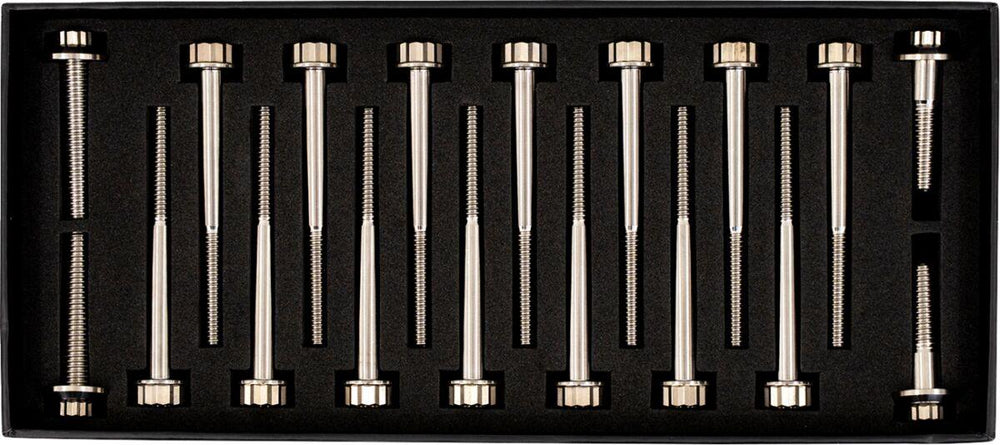 Trask Bitchin Crankcase Bolts For Harley Davidson FLDE 1750 ABS 2018-2020 - Silver