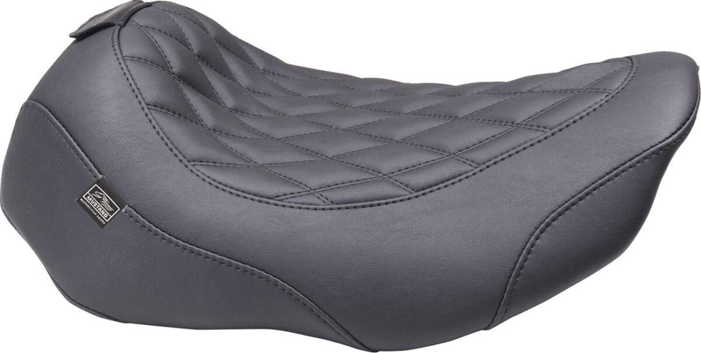 Mustang Wide Tripper Solo Seat With Backrest For Harley Davidson FLHX 1923 2024-2026 - Black