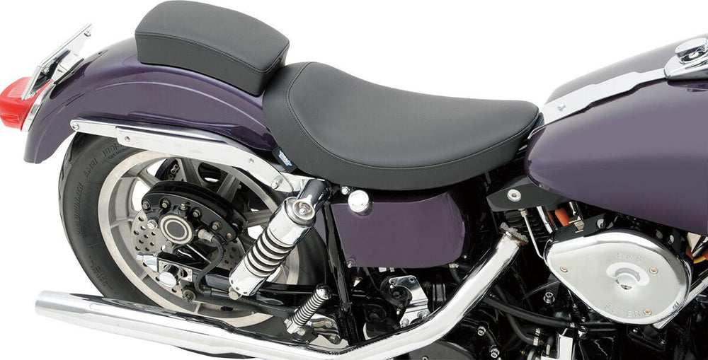 Drag Specialties Low Solo Seat For Harley Davidson FL 1200 1958-1977 Smooth - Black