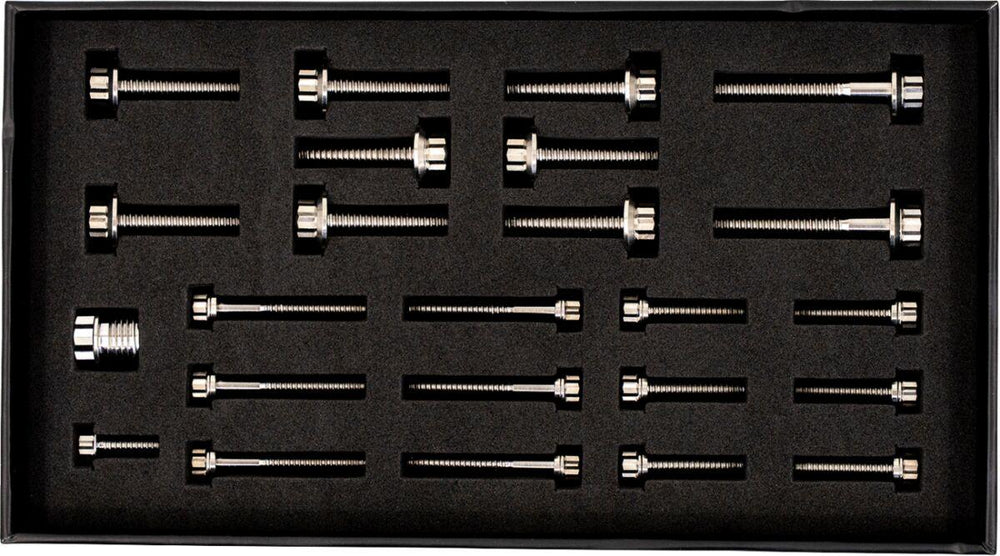 Trask Bitchin Transmission Bolts For Harley Davidson FLDE 1750 ABS 2018-2020 - Silver