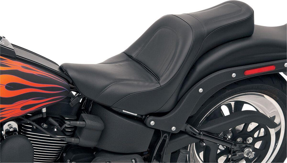 Saddlemen King 2 Up Seat For Harley Davidson FLSTF 1584 2007-2010 - Black