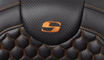 Saddlemen Honeycomb Roadsofa Seat For Harley Davidson FLH 1868 ABS 2021 - Black/Orange