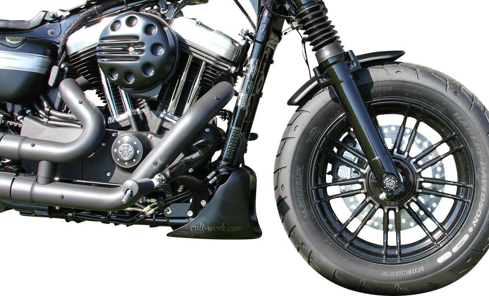 Cult Werk Spoiler Bobber For Harley Davidson XL 1200 C 1996-2020 Front - Black