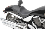 Drag Specialties Predator Seat For Victory Hammer 100 2005-2010 Carbon Fibre Stitched - Black