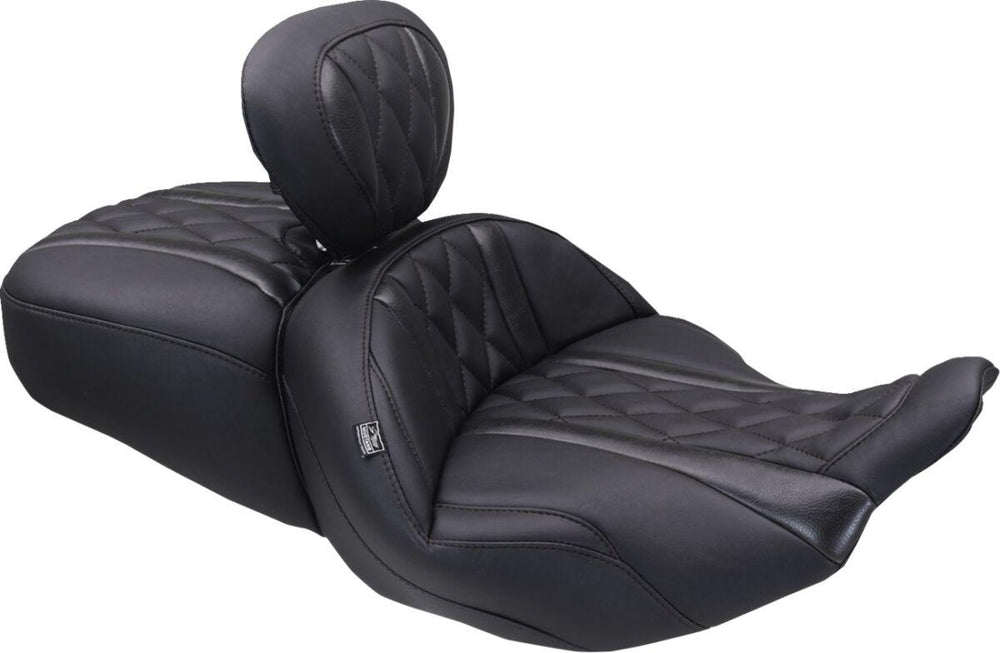 Mustang Deluxe Touring Driver Backrest For Harley Davidson FLHX 1923 2024-2026 - Black