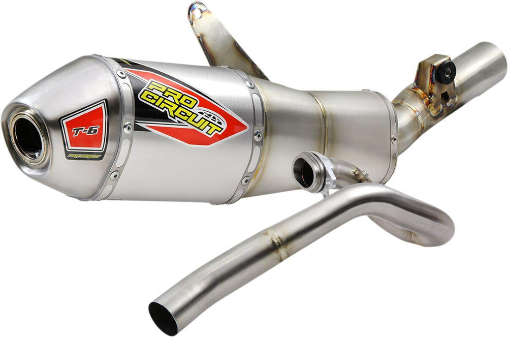 Pro Circuit T-6 Stainless Steel Exhaust System For Honda CRF450R 2021-2026
