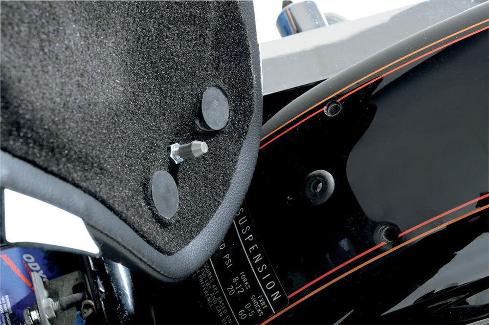 Drag Specialties Backrest Compatible Solo Seat For Harley Davidson FXR 1340 1986-1994 Smooth - Black