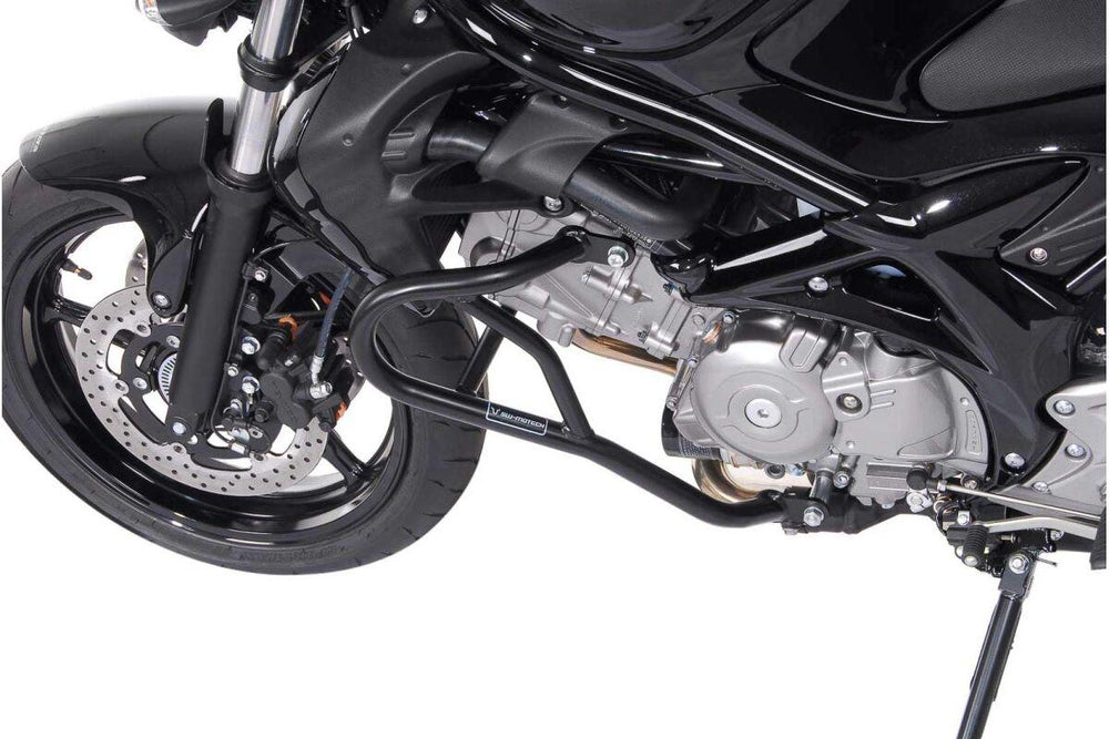 SW Motech Crash Bars For Suzuki SFV 650 2009-2015 - Black Powder-Coated