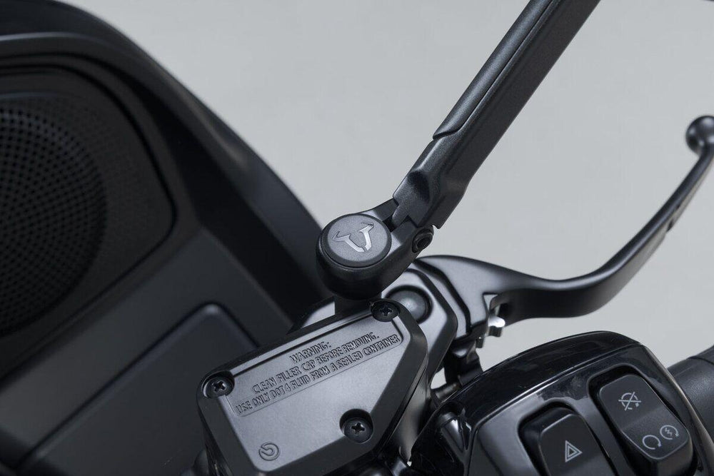 SW Motech Sport Mirror Set Short Arm For Harley Davidson FLTRT 1868 2024-2025 - Black