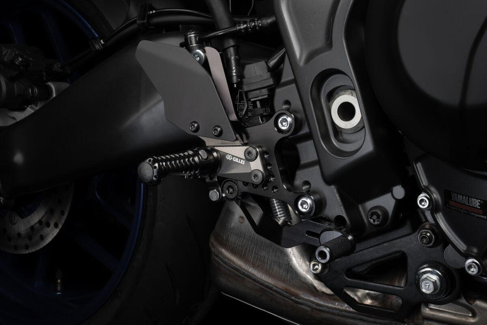 Gilles AS31GT3 Adjustable Rearset For Yamaha MT-09 ABS 2024-2026 Left and Right - Black